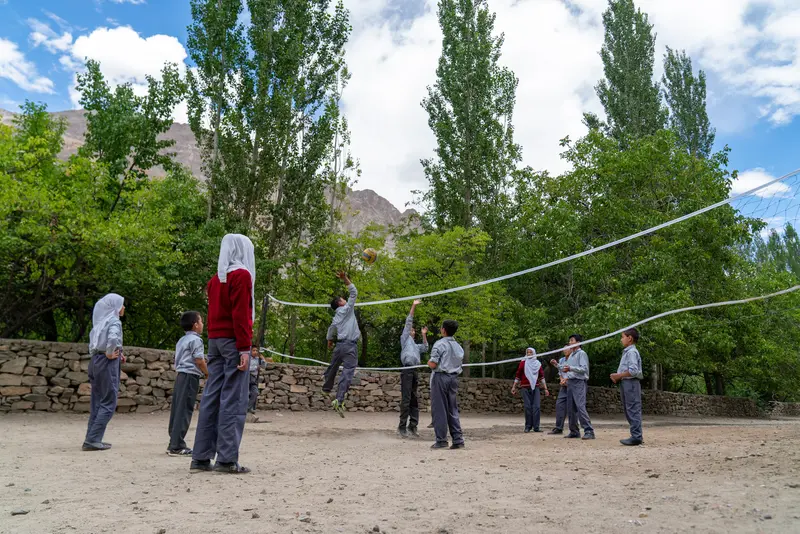 Volleyball at the Oasis School
